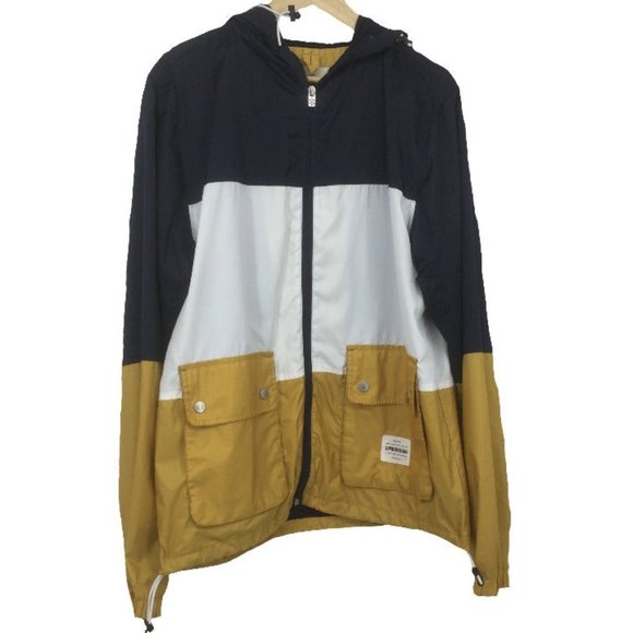 Supremebeing Other - Supremebeing Navy Colorblock Windbreaker Jacket M